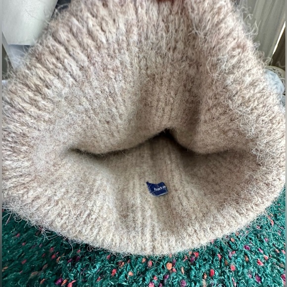 ?HAT ATTACK??NWOT?Eco Cuff Beanie in Taupe main image 5